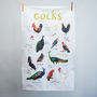 'Cocks' Illustrated Bird Tea Towel, thumbnail 3 of 3