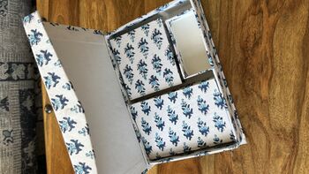 Stationery Gift Set | Keepsake Box | Blockprint Cotton, 8 of 12