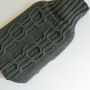 Cashmere Hand Knit Hot Water Bottle *Grey, thumbnail 4 of 4