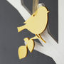 Gold Perspex Bird Decoration Set, thumbnail 5 of 5