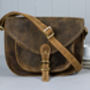 Personalised Leather Crossbody Saddle Bag, thumbnail 3 of 10