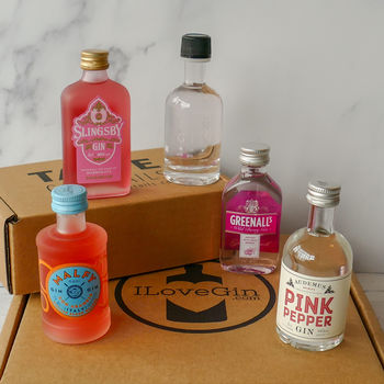 The Five Shades Of Pink Gins Tasting Gift Set, 3 of 4