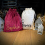 Personalised For Name Christmas Eve Sack Or Stocking, thumbnail 6 of 7