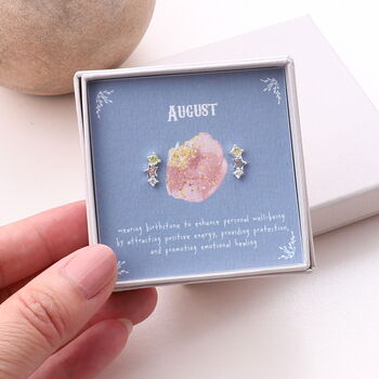 Personalised Birthstone Star Earring Gift Box, 8 of 12