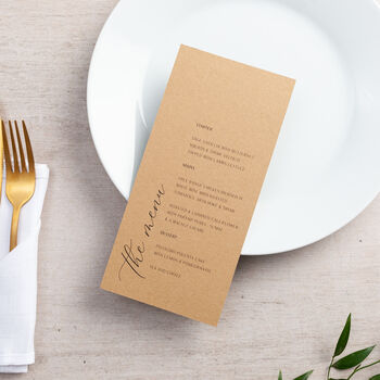 Simple Elegance Menus With Optional Place Cards, 3 of 4