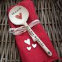 Handmade Personalised Ceramic 'Love' Spoon, thumbnail 1 of 7