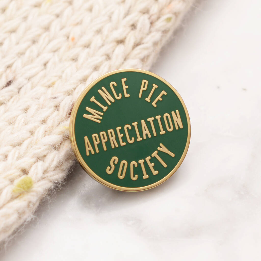 'Mince Pie Appreciation Society' Enamel Pin, 1 of 5