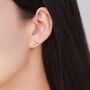 Mismatched Seagull And French Fries Stud Earrings In Sterling Silver, thumbnail 2 of 12