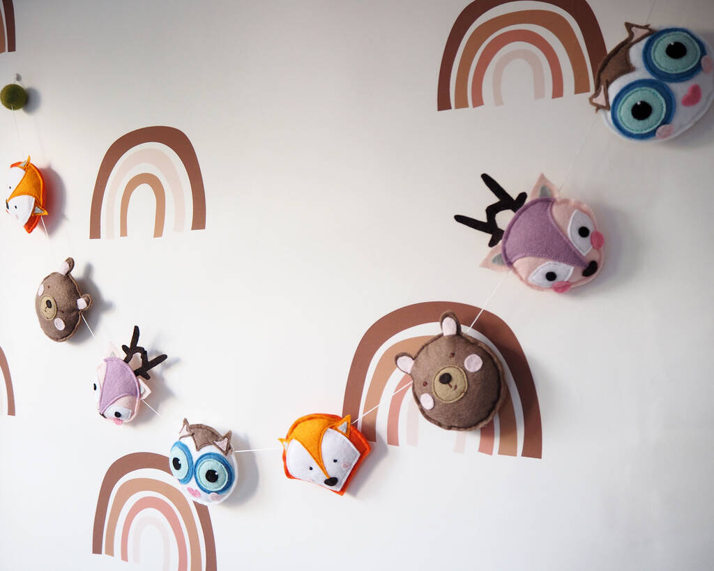 Woodland Nursery Garland By Brown Betty Blue