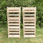 Traditional 10 Drawer Wooden Apple Storage Racks Set Of Two, thumbnail 1 of 7