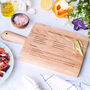 Personalised Recipe Chopping Board Solid Oak, thumbnail 1 of 5