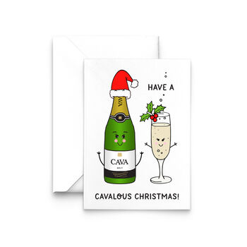 Funny Cava Christmas Card, 2 of 3