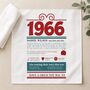 Personalised 60th Birthday 1966 Handkerchief Pair, thumbnail 5 of 12
