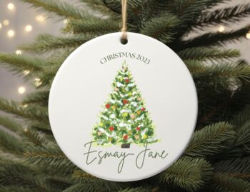 Personalised Christmas Tree Bauble, 2 of 2