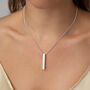 Simple Curb Chain Bar Necklace, thumbnail 1 of 9