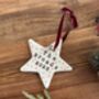 Personalised Clay Bauble Tree Decoration, thumbnail 2 of 2
