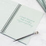 Personalised Ivf Journey Planner Mint, thumbnail 10 of 11