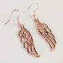 Angel Wing Dangle Earrings, thumbnail 2 of 3