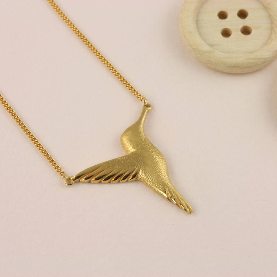 personalised hummingbird necklace by jana reinhardt jewellery ...