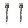 Wdts Skull With Chain Earrings, thumbnail 1 of 3