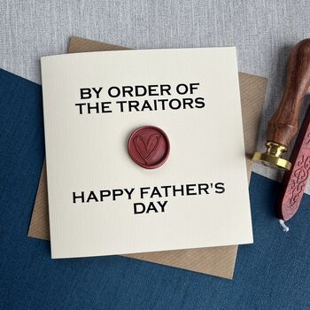 Order Of The Traitors Inspired Father's Day Card, 2 of 3