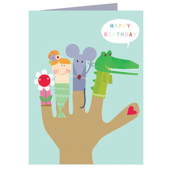 Mini Finger Puppets Birthday Card, 2 of 5