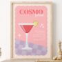 Cosmopolitan Cocktail Print, thumbnail 1 of 4
