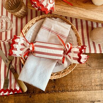 'Candy Cane' Reusable Christmas Cracker And Crown, 4 of 10