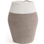 White And Brown Clothes Storage Hamper Laundry Basket, thumbnail 5 of 7