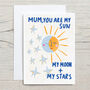 Sun, Moon And Stars Mother's Day Card, thumbnail 4 of 4