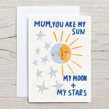 Sun, Moon And Stars Mother's Day Card, 4 of 4