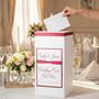Personalised Crystal Heart Wedding Post Box, thumbnail 1 of 3