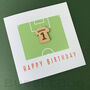 Personalised Football Shirt Fridge Magnet Birthday Card, thumbnail 3 of 8