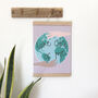 'Take Care Of Me' Eco Warrior Illustrated Earth Print, thumbnail 1 of 2