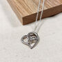 Sterling Silver Celtic Trinity Heart Pendant Necklace, thumbnail 2 of 3