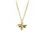 Yellow Gold Vermeil Sterling Silver Bee Charm Necklace, thumbnail 4 of 5