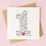 Personalised 1st Wedding Anniversary Card With Paper Heart, thumbnail 1 of 8