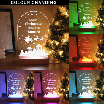 Personalised Festive LED Christmas Light, 3 of 11