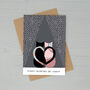 Personalised Cats In Love Greeting Card, thumbnail 1 of 3