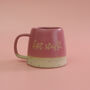 Hot Stuff Handmade Ceramic Mug, White Or Pink, thumbnail 4 of 8