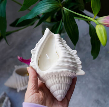 Shell Hand Made Trinket Dish With Candle Or Without, 4 of 6