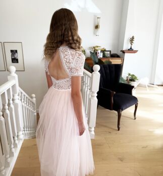 Bonnie In Baby Pink Party Dress Or Flower Girl Dress, 4 of 10