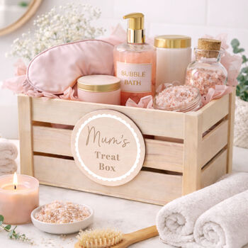 Personalised Luxury Treat Box For Mum Personalised Gift Crate Mothers Day Gift Idea, 5 of 7
