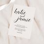 Black And White Wedding Invitations, thumbnail 1 of 4