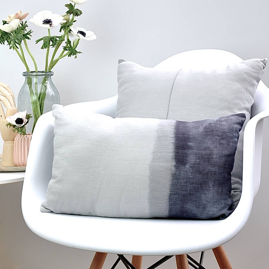 Linen Ombre Cushion, 1 of 3