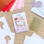 Card Making Kit Mini Toadstool | Iris Folding, thumbnail 4 of 6
