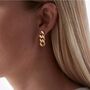 18ct Gold Plated Chain Drop Earrings, thumbnail 1 of 3