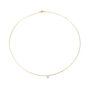 9ct Solid Gold Solitaire Cz Necklace, thumbnail 4 of 5