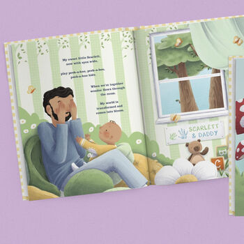 Personalised Children's Book, First Father's Day, Magical Moments With Daddy, 4 of 8