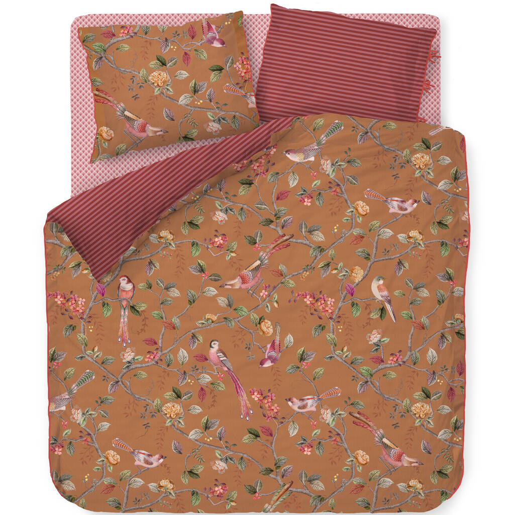 Good Nightingale Yellow Double Duvet Cover Set By Bell & Blue